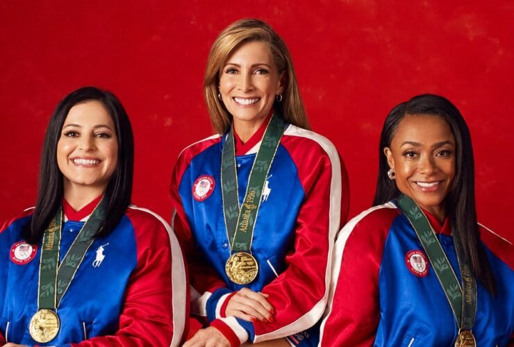 Dominique Moceanu, Shannon Miller, and Dominique Dawes Take a Victory Lap