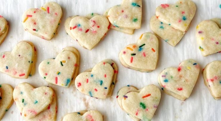 Funfetti Shortbread Cut-Out Cookies - Simple Bites