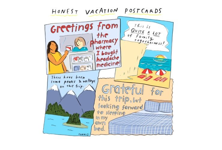 Honest Vacation Postcards