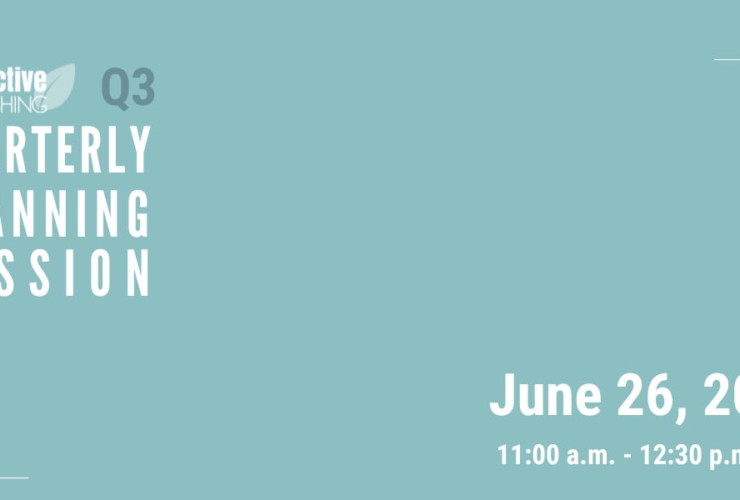 Join us for our next Quarterly Planning Session on June 26, 2024, 11am PDT