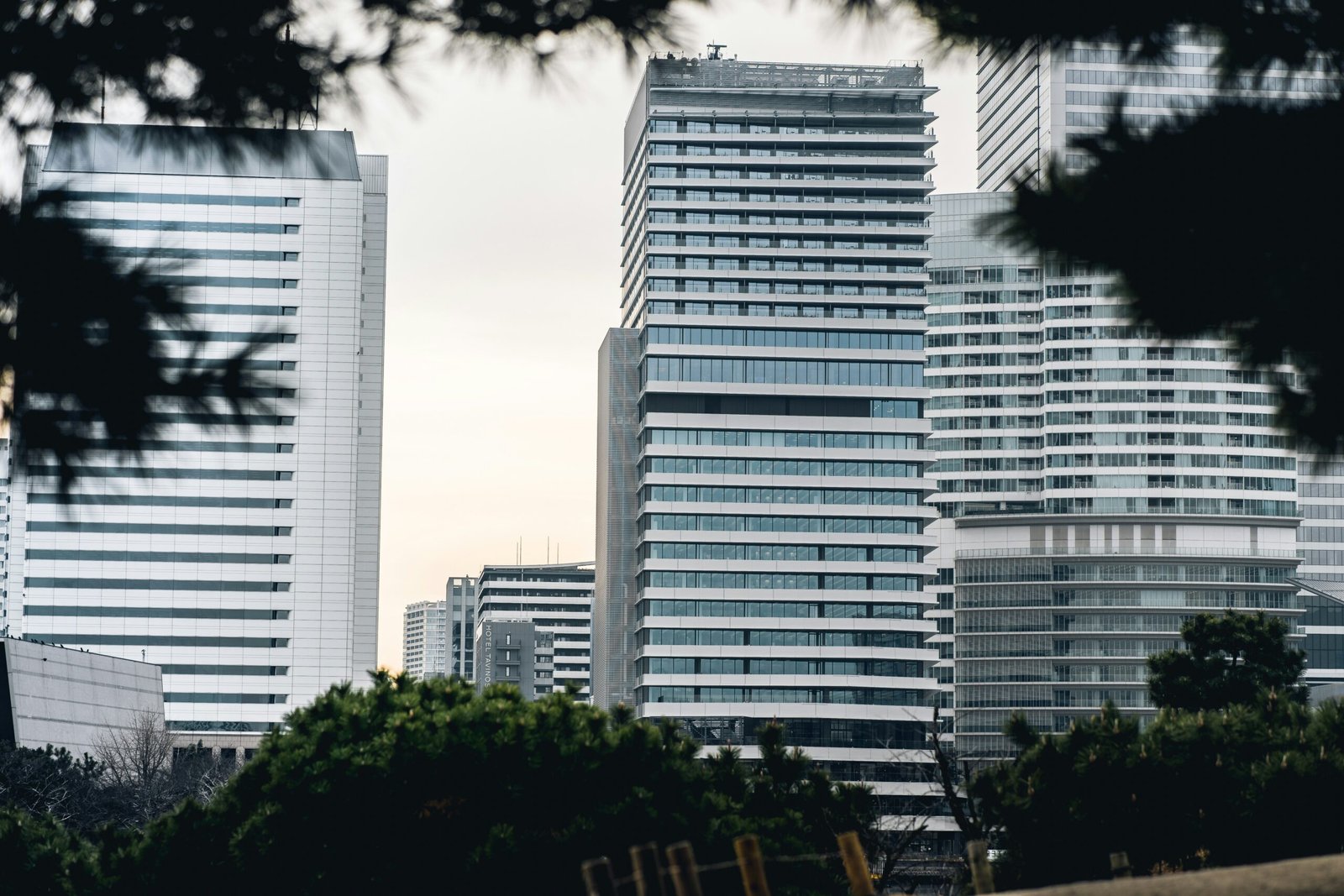 a view of some very tall buildings in a city