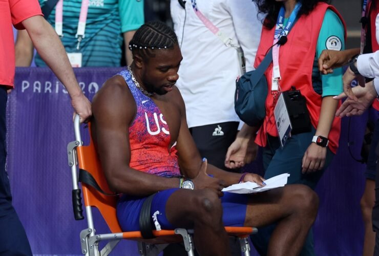 Noah Lyles Just Ran the 200m at the Paris Olympics With COVID